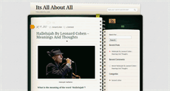 Desktop Screenshot of itsallaboutall.com