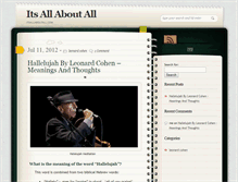 Tablet Screenshot of itsallaboutall.com